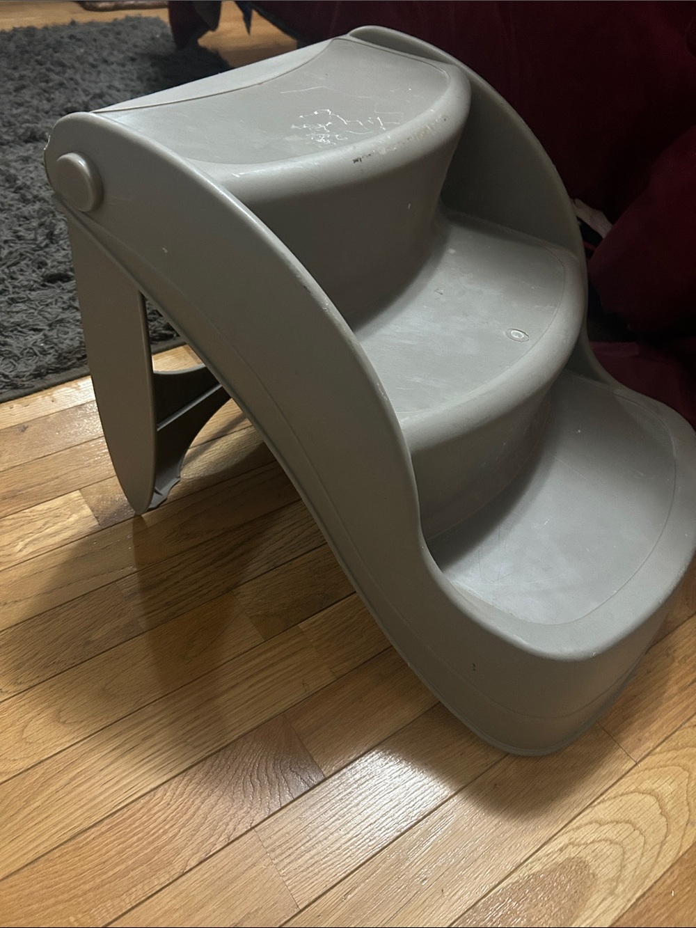 Three-Step Plastic Pet/Stair Ramp - Light Gray - Picture 2 of 2